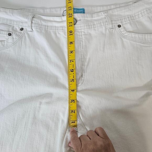 Womens Just My Size White Modern Bootcut Jeans Plus Sz 24W Average Stretch Denim - Picture 6 of 8
